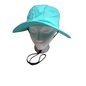 NWT Hurley Men's Solid Boonie Hat Aqua Full Brim Size Small / Medium New